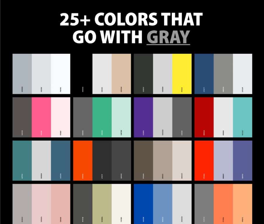 What colors make grey look good?