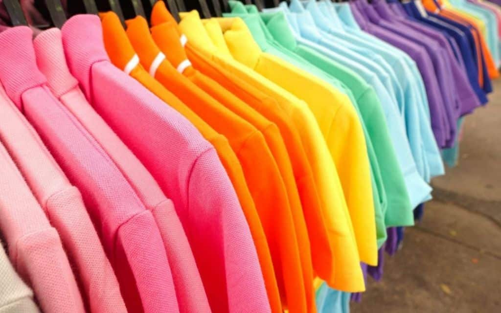 What are bright colored clothing?