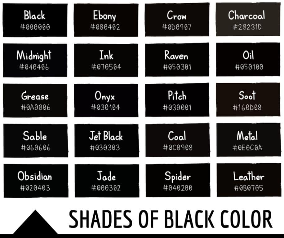 Is there different shades of black?