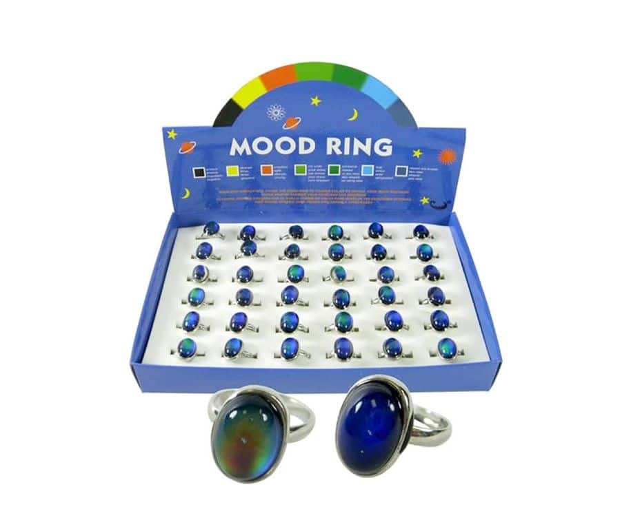 What do the colors of mood rings mean?