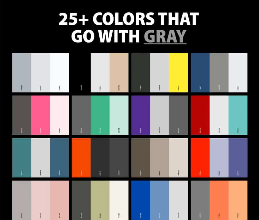 What color stands out on dark gray?