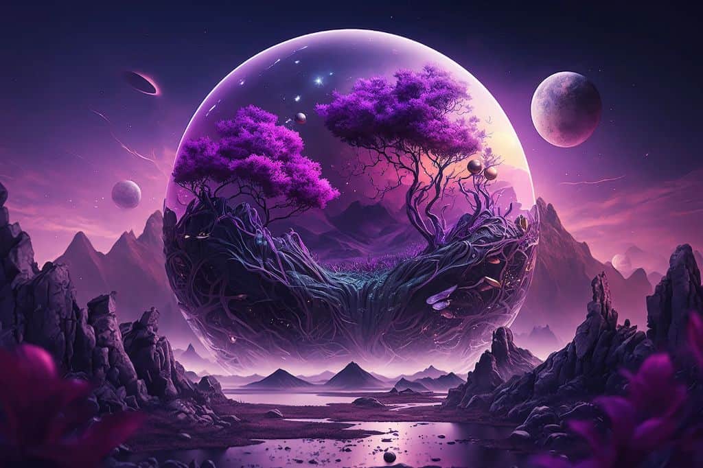 What does purple color mean in dream?