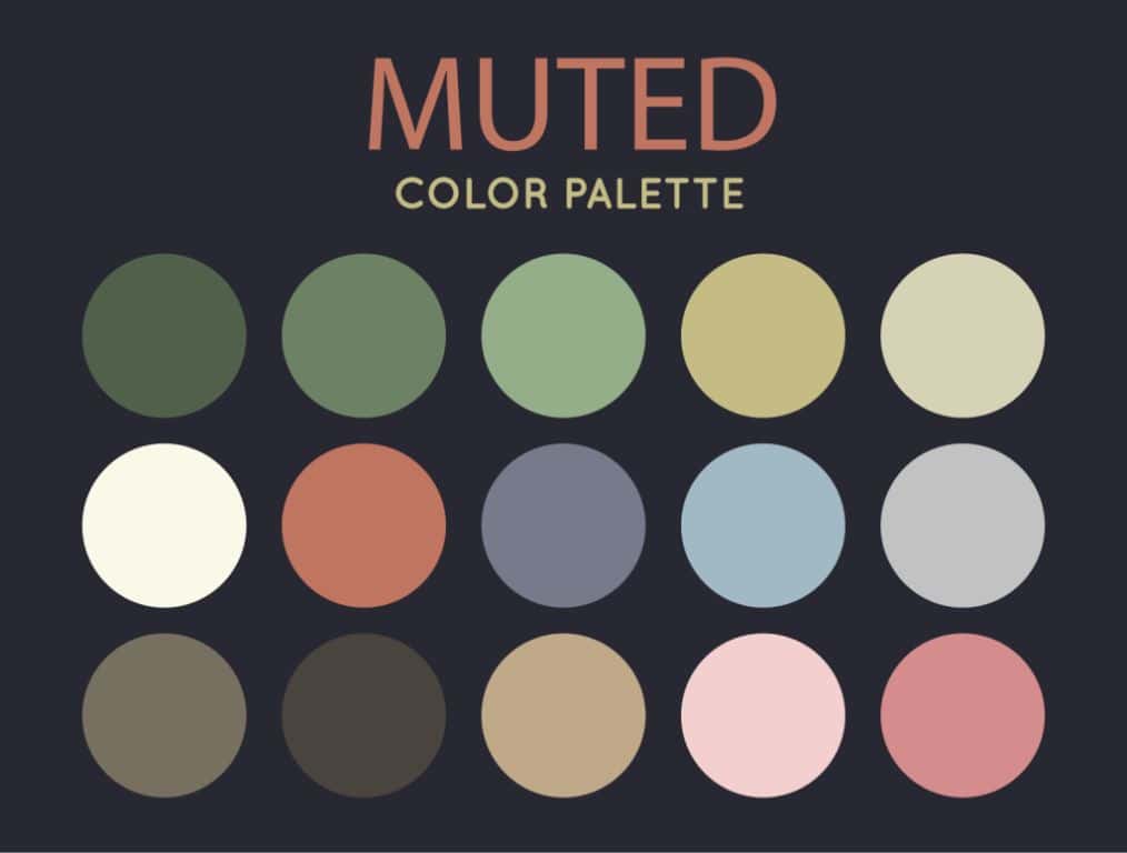 What is muted colors for clothes?