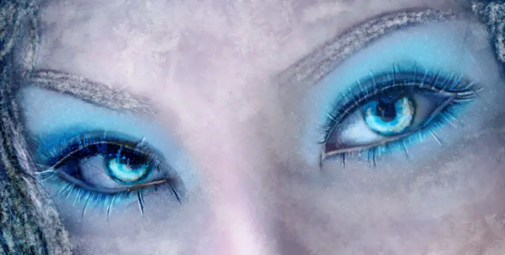 What do icy eyes mean?