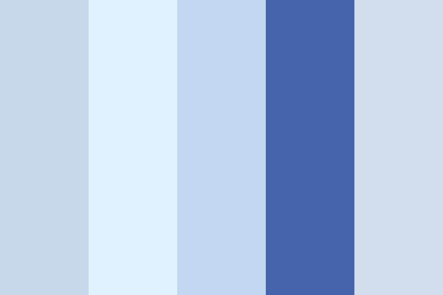 What color palette matches light blue?