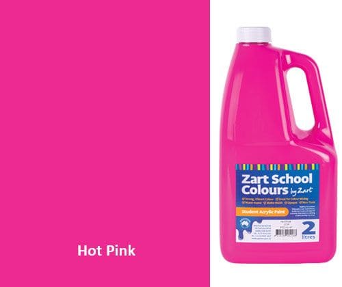 How do you make hot pink acrylic paint?