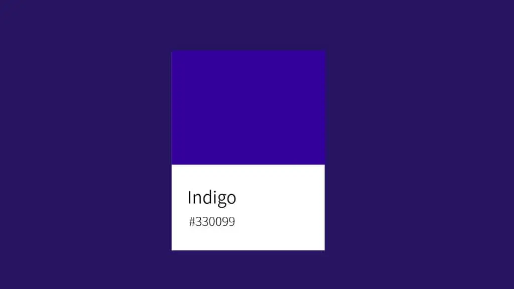 What does indigo look like?