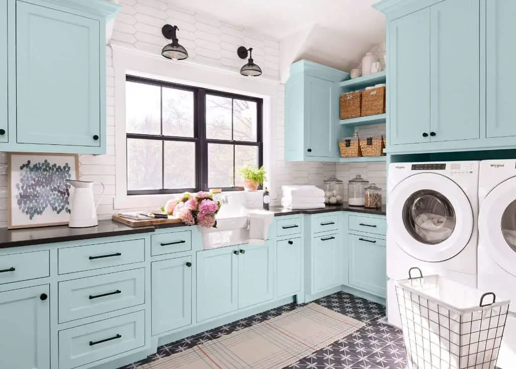 Is blue a good color for a laundry room?