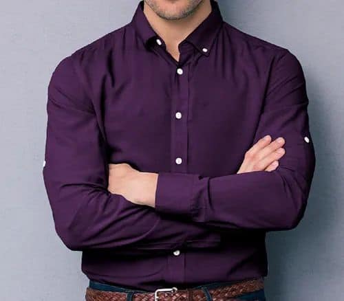 What colors look good on a purple shirt?