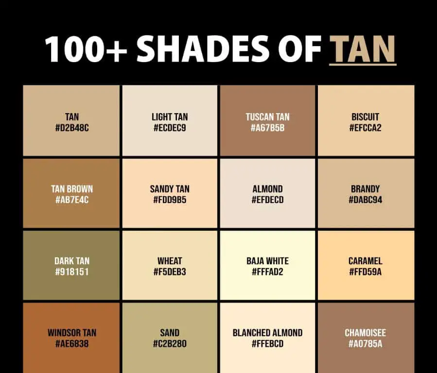 What hex is light tan?