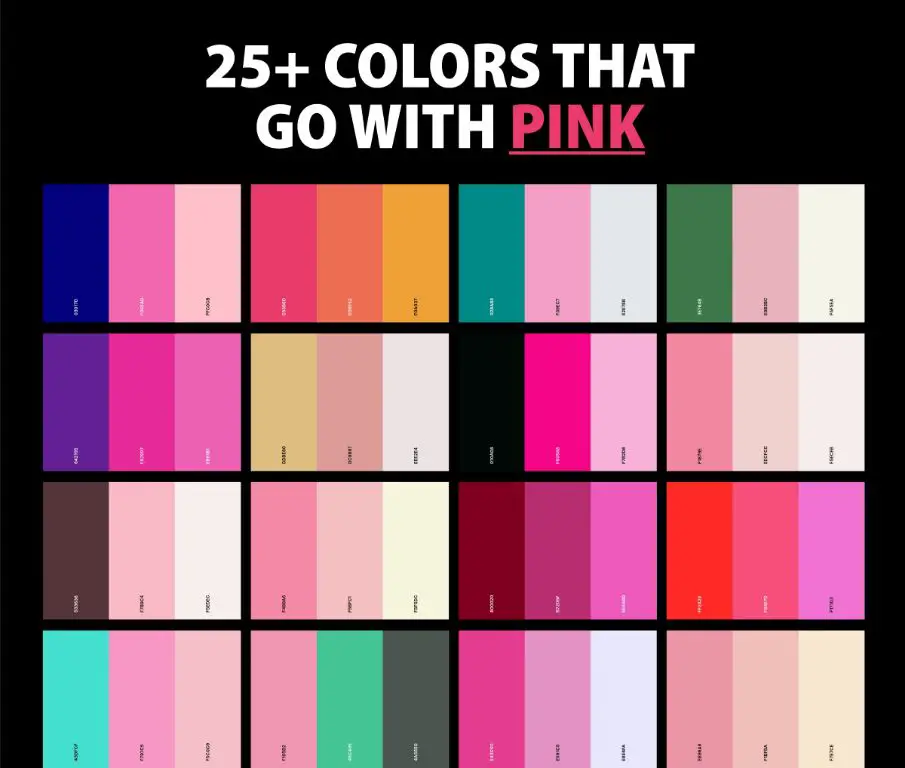 What is the perfect color match with pink?