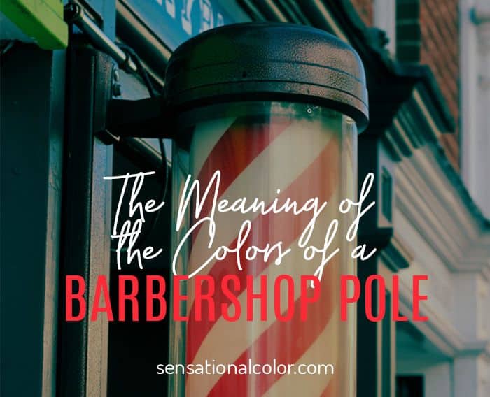 What do the colors on a barber pole mean?