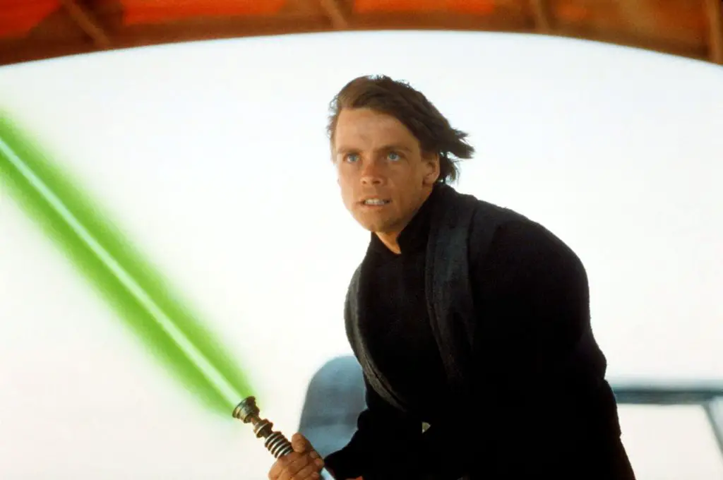 Why did Luke Skywalker’s lightsaber turn green?