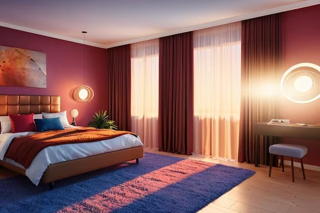 Which colour is most attractive for bedroom?