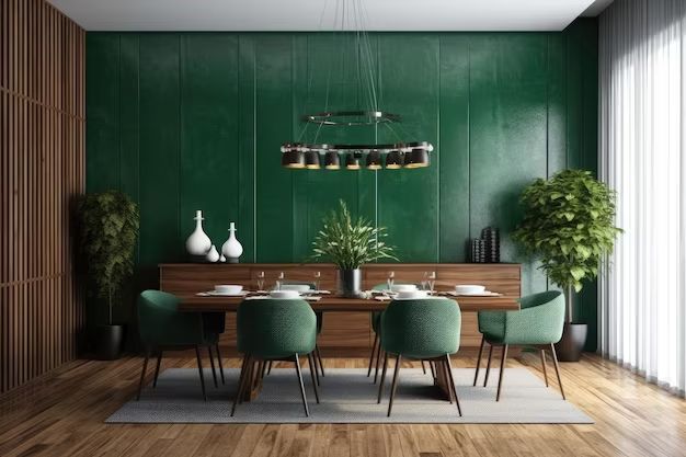 What shade of green is good for a dining room?