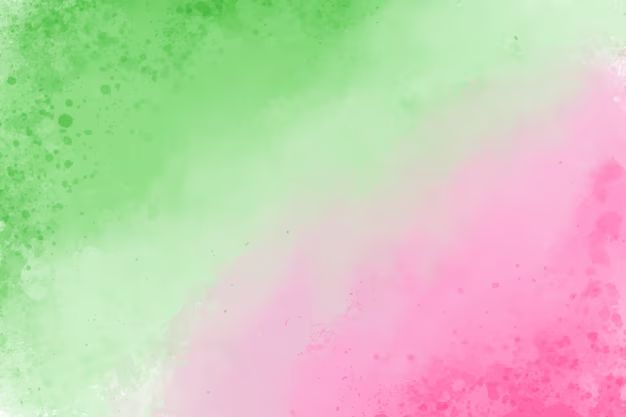 What do pink and green make?