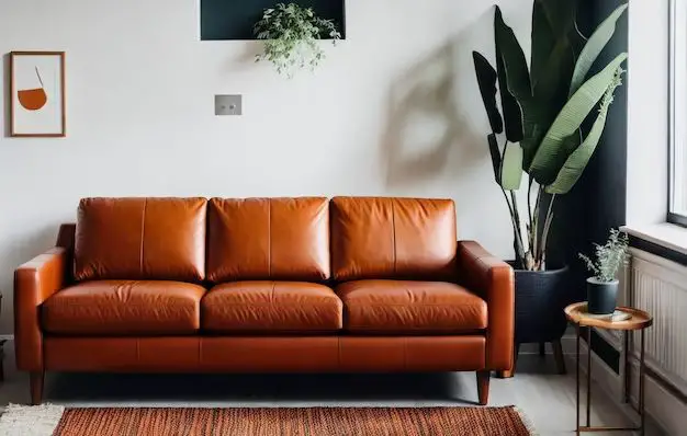 What Colour compliments brown leather sofa?