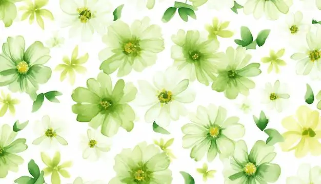 What is a lime green flower?