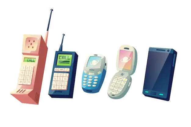 What was the first colored cell phone?