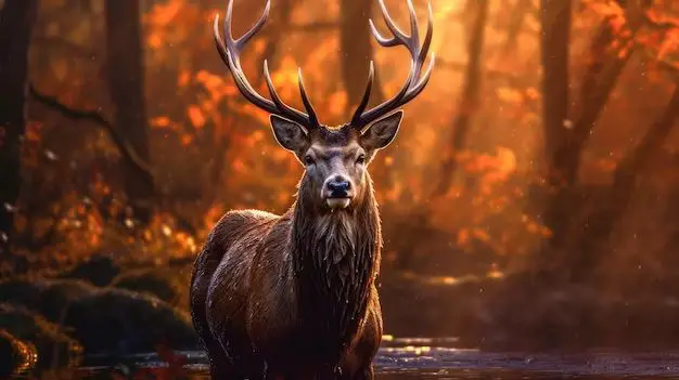 Are deers blind to light?