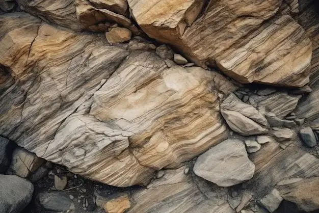 What is the color and texture of shale rock?