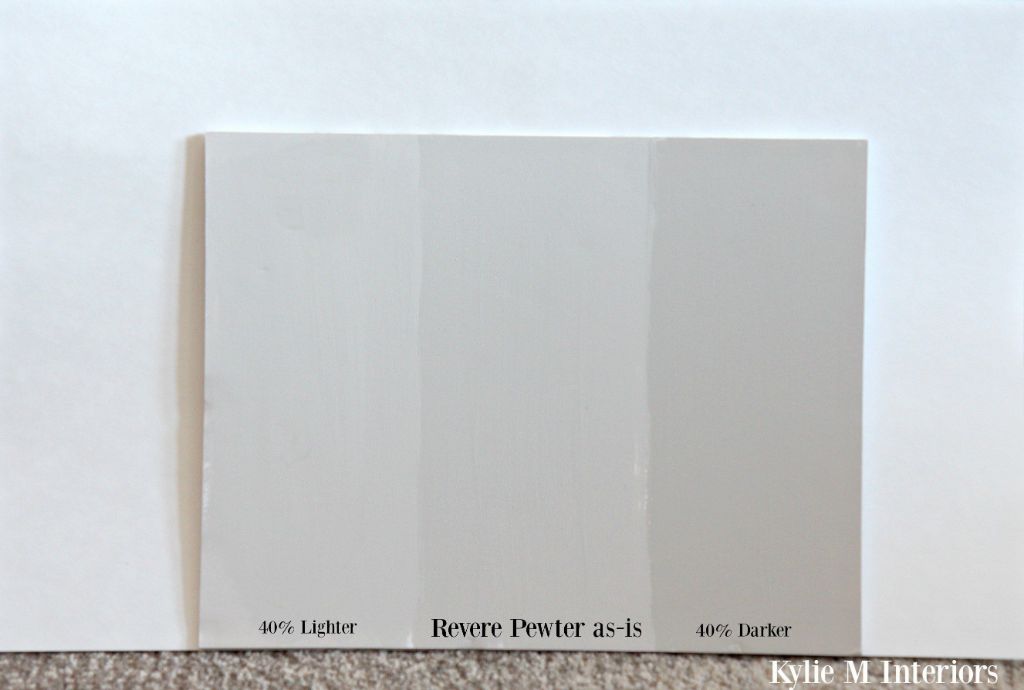 What is the next shade darker than Revere Pewter?