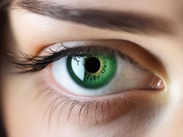 What are considered green eyes?