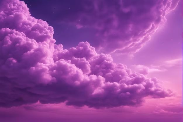 What does it mean when the sky is pink and the air is purple?