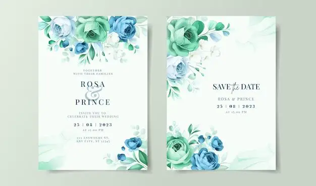 Does green and blue match for wedding?