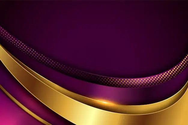 What color compliments purple and gold?