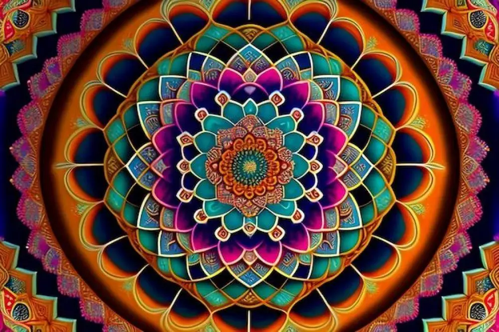 What are the colors of the healing mandala?