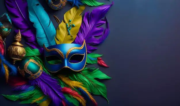 What is the significance of the Mardi Gras colors and where did they come from?